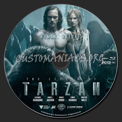 The Legend Of Tarzan blu-ray label
