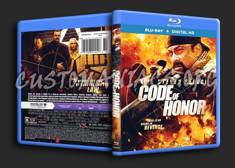 Code of Honor blu-ray cover