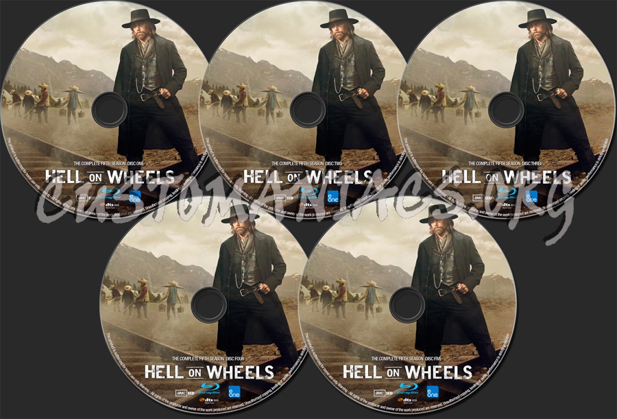 Hell On Wheels Season 5 blu-ray label