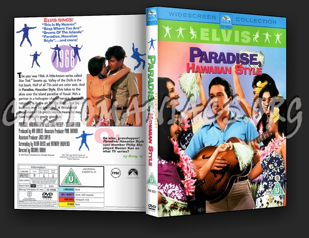 Elvis: Paradise, Hawaiian Style dvd cover
