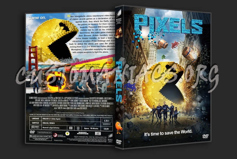 Pixels dvd cover