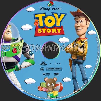 Toy Story dvd label