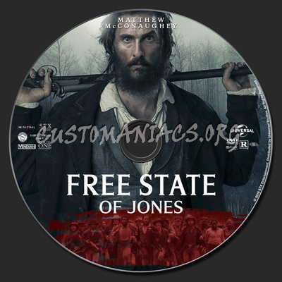 Free State Of Jones dvd label