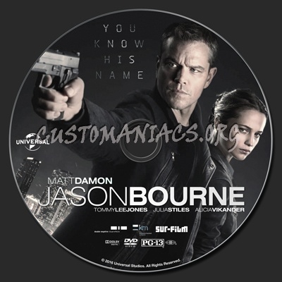 Jason Bourne dvd label