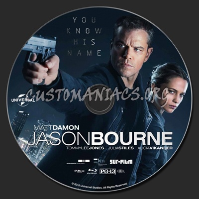 Jason Bourne blu-ray label