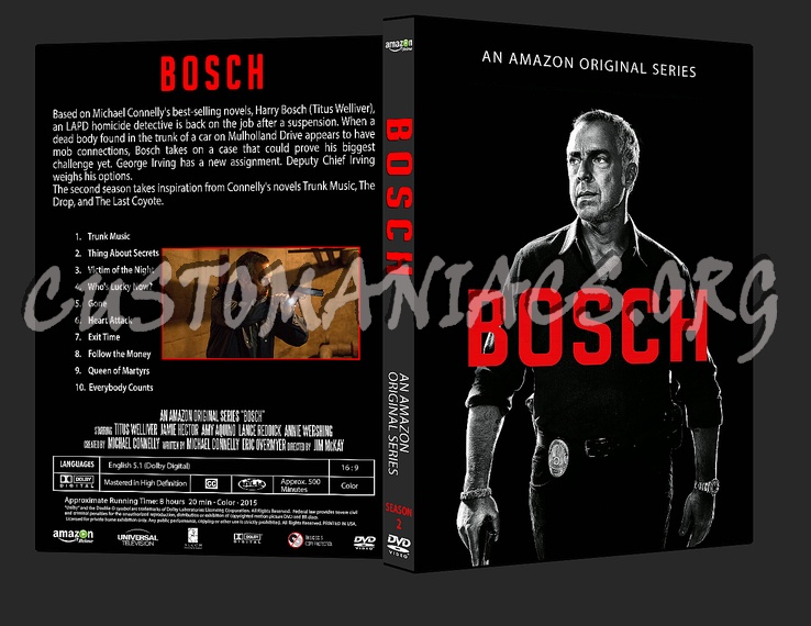 BOSCH - Season 2 dvd cover