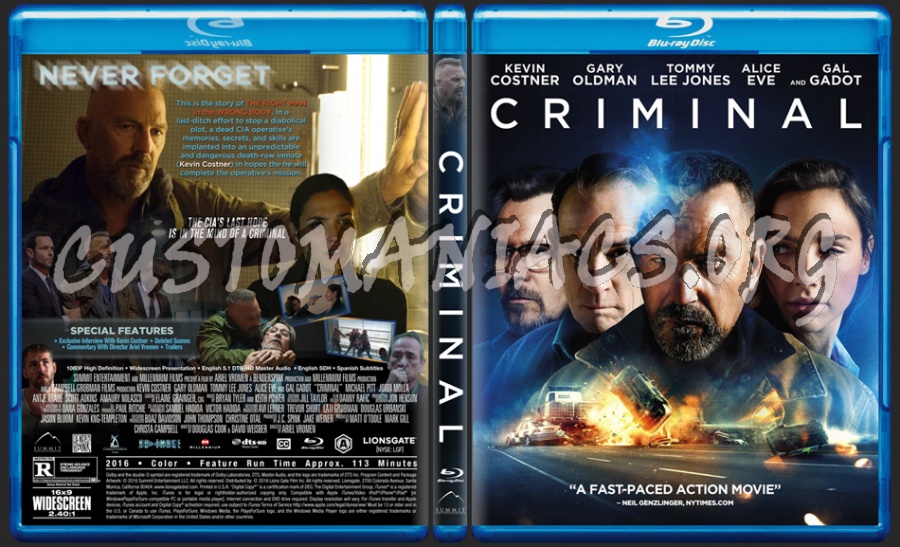 Criminal dvd cover