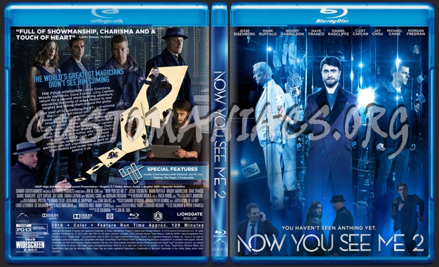 Now You See Me 2 dvd cover