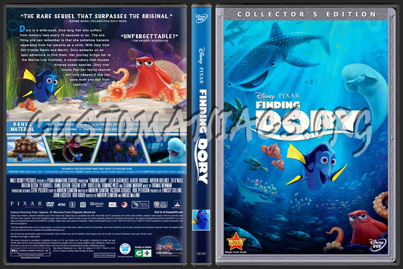 Finding Dory dvd cover
