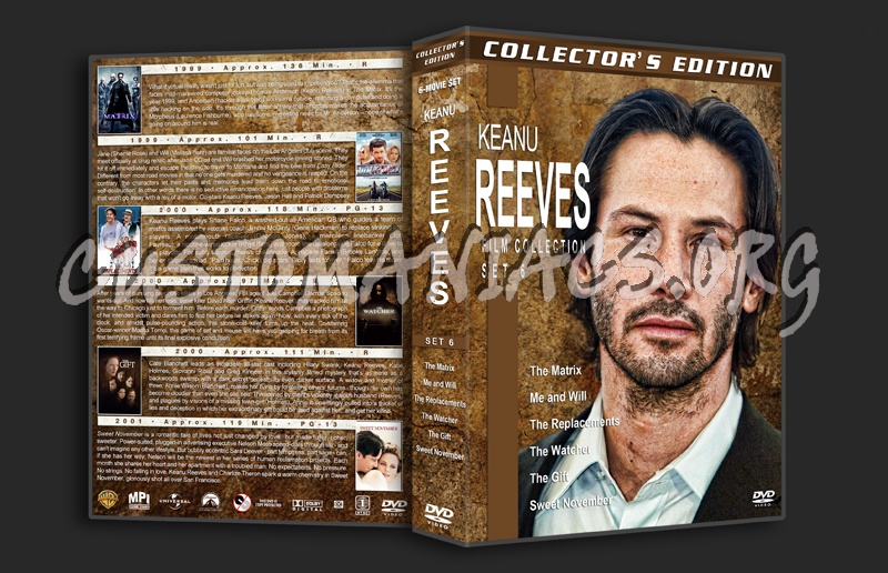 Keanu Reeves Film Collection - Set 6 dvd cover