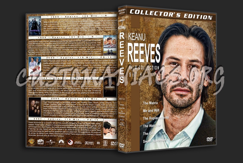 Keanu Reeves Film Collection - Set 6 dvd cover