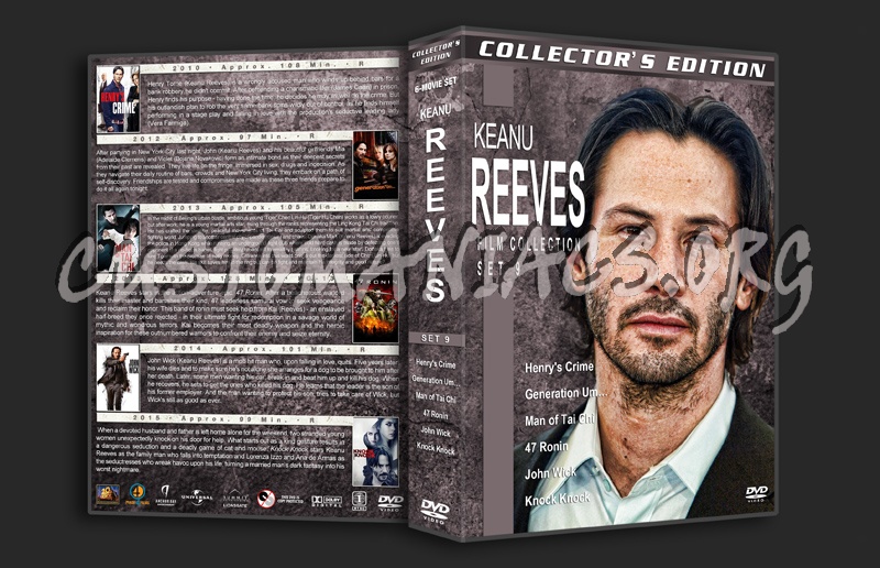 Keanu Reeves Film Collection - Set 9 dvd cover