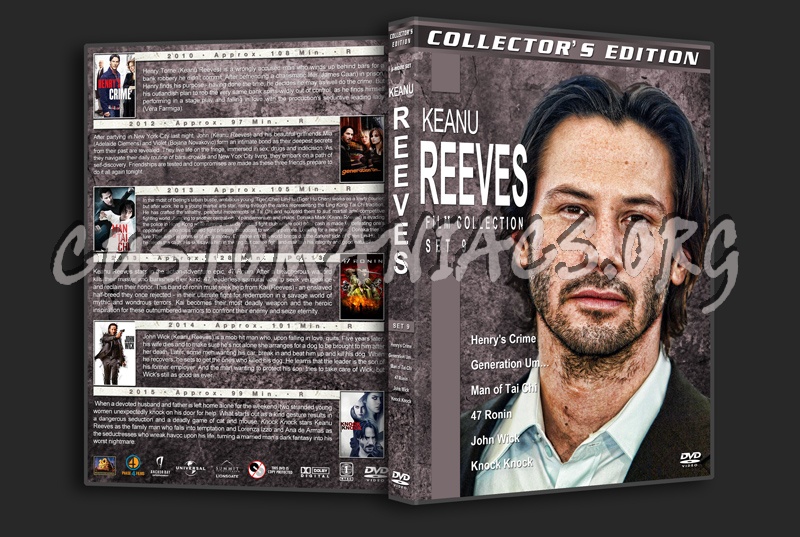 Keanu Reeves Film Collection - Set 9 dvd cover