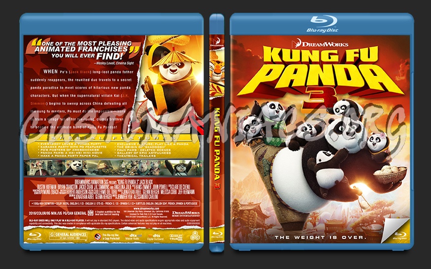 Kung Fu Panda 3 blu-ray cover