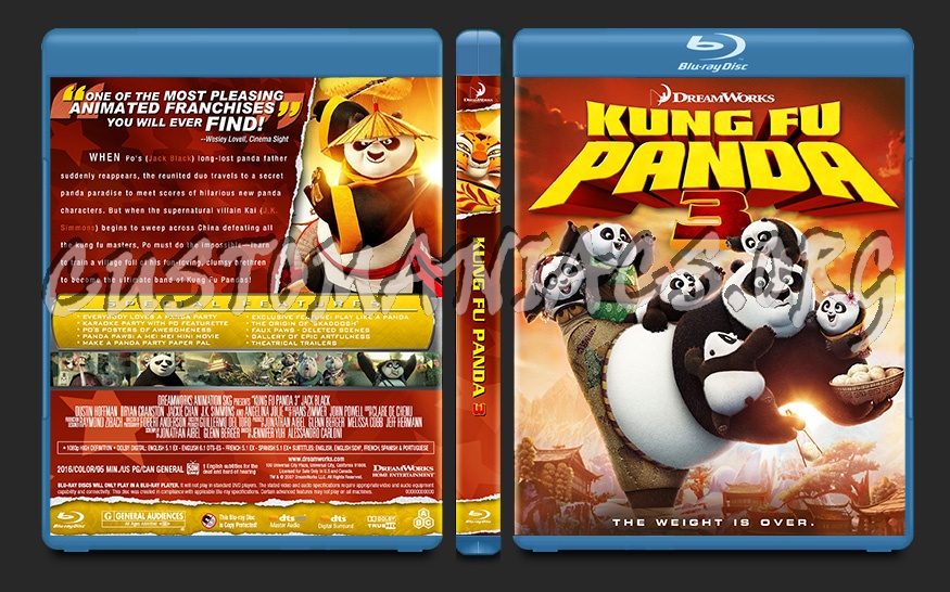 Kung Fu Panda 3 blu-ray cover