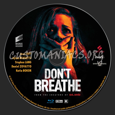 Don't Breathe blu-ray label