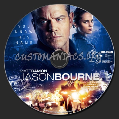 Jason Bourne blu-ray label