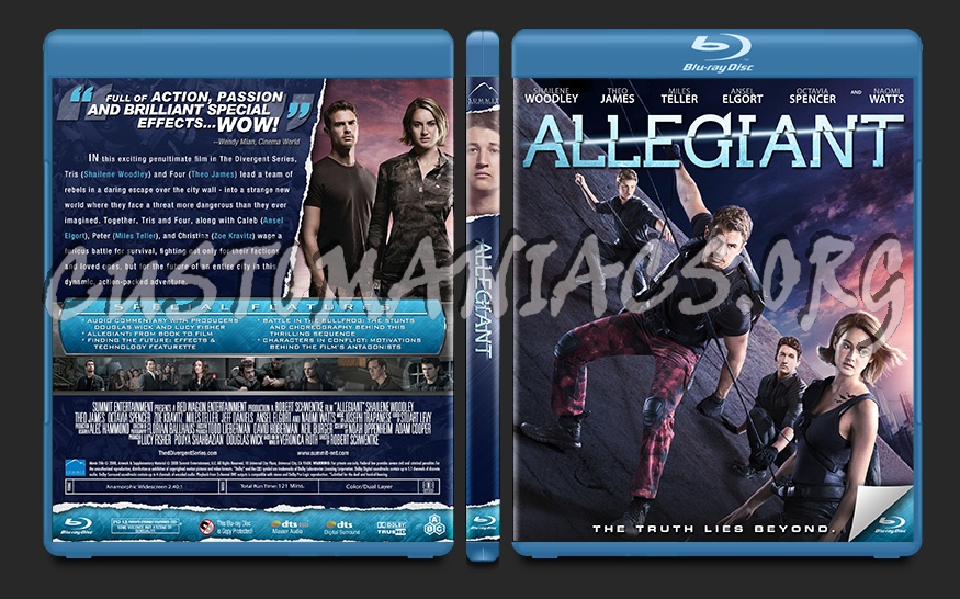 Allegiant blu-ray cover