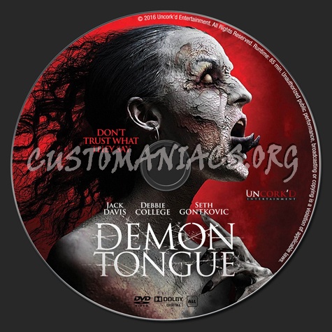 Demon Tongue dvd label