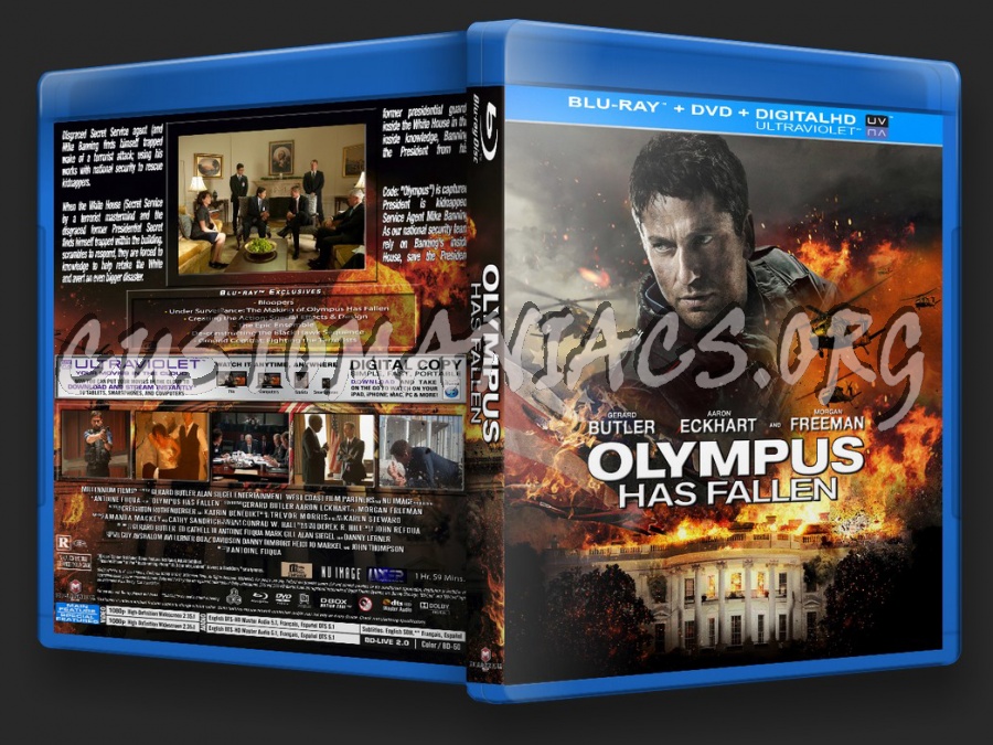 Olympus Has Fallen blu-ray cover