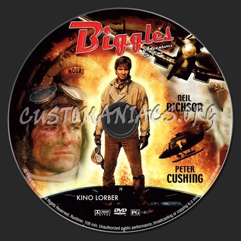 Biggles: Adventures In Time dvd label