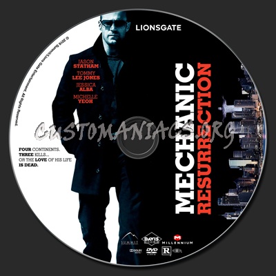 Mechanic: Resurrection dvd label