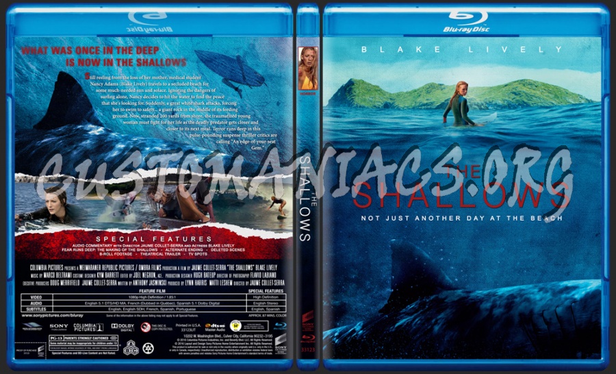 The Shallows blu-ray cover
