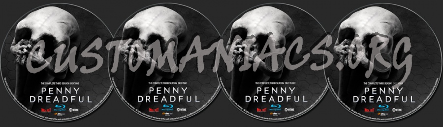 Penny Dreadful Season 3 blu-ray label