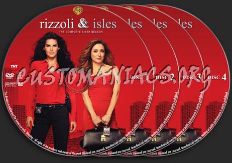 Rizzoli & Isles - Season 6 dvd label