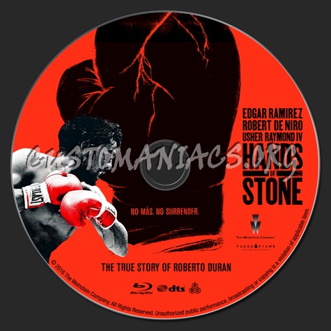 Hands of Stone blu-ray label