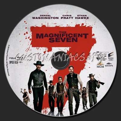 The Magnificent Seven (2016) blu-ray label