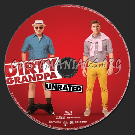 Dirty Grandpa blu-ray label