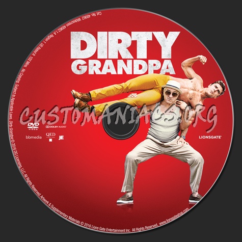Dirty Grandpa dvd label