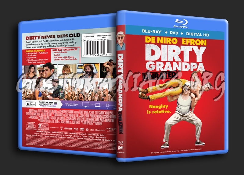 Dirty Grandpa blu-ray cover