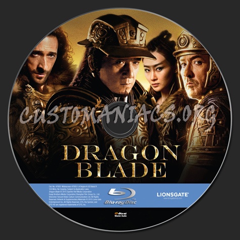 Dragon Blade blu-ray label