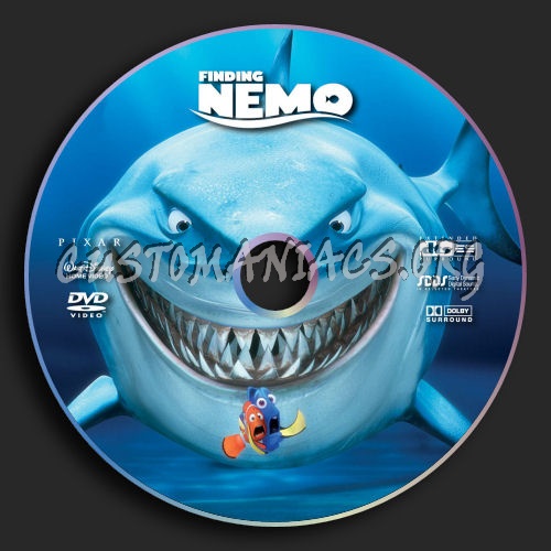 Finding Nemo dvd label