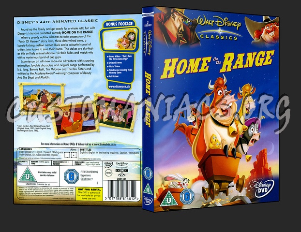 Home On The Range dvd cover