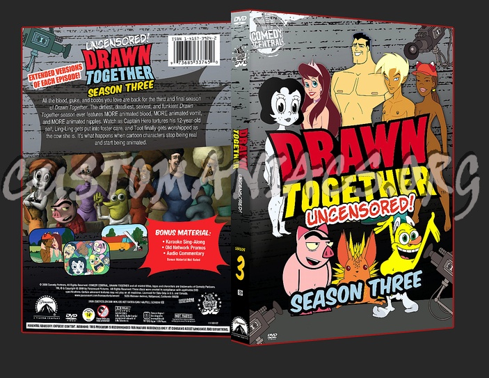 Drawn Together Season 3 dvd cover