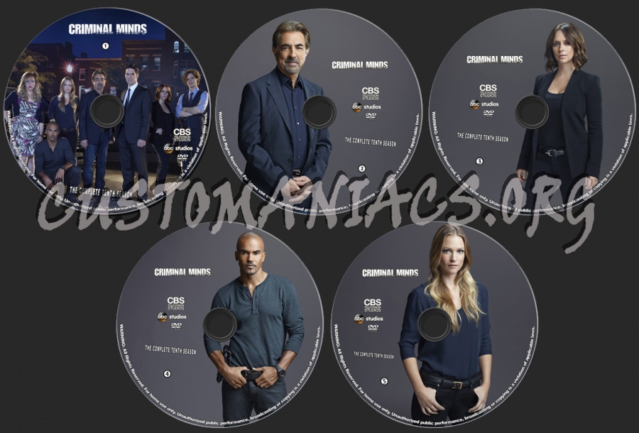 Criminal Minds - Season 10 dvd label