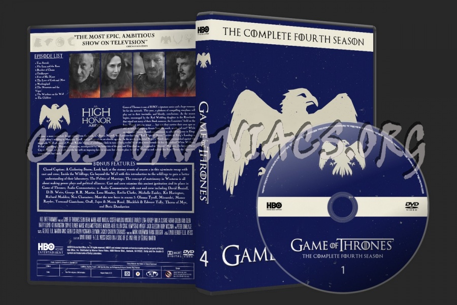 Game of Thrones Complete Collection Labels dvd label