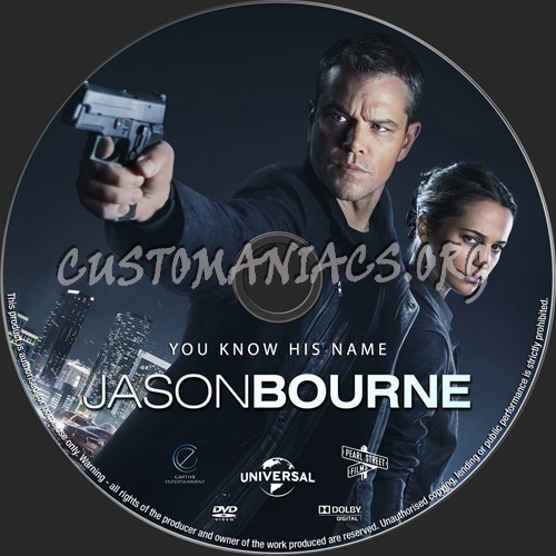 Jason Bourne dvd label