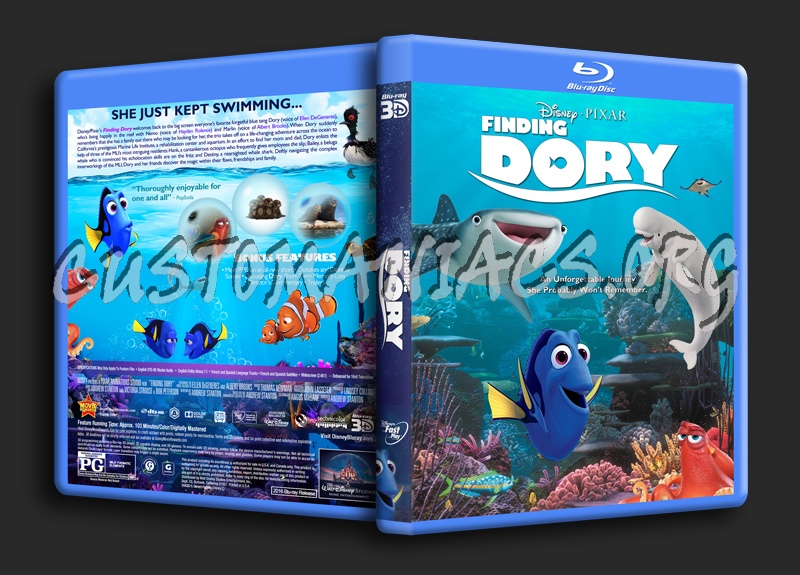 Finding Dory 3D dvd cover