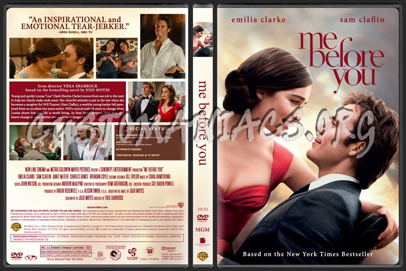 Me Before You dvd cover