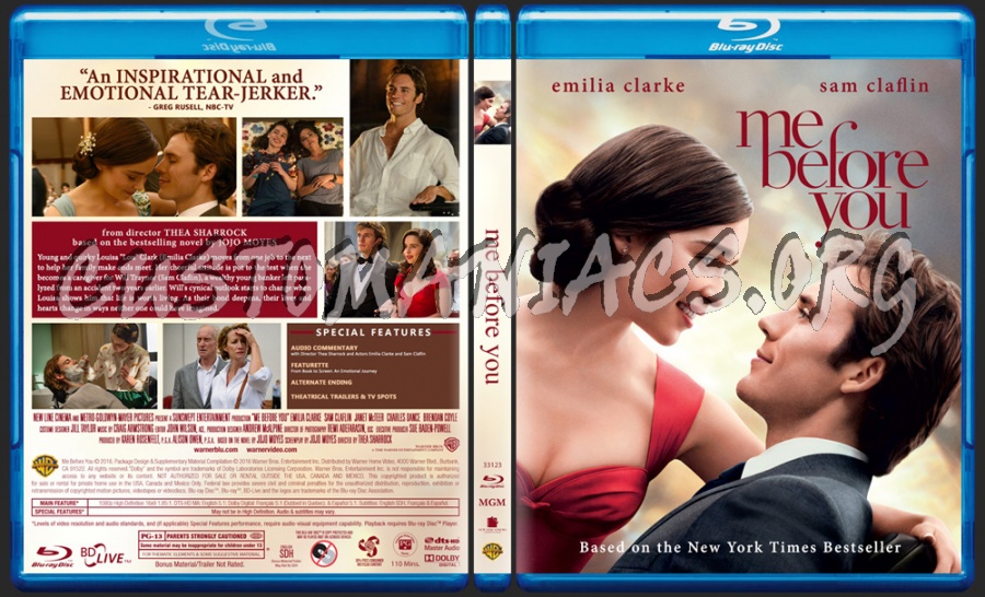 Me Before You blu-ray cover