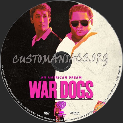 War Dogs dvd label