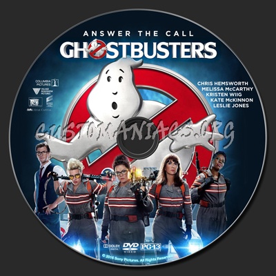 Ghostbusters 2016 dvd label
