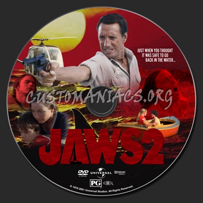 Jaws 2 dvd label