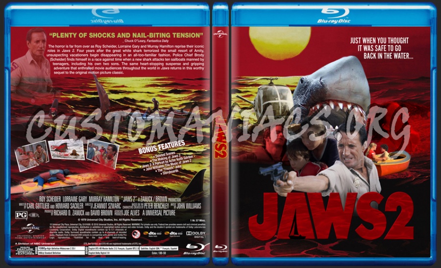 Jaws 2 dvd cover