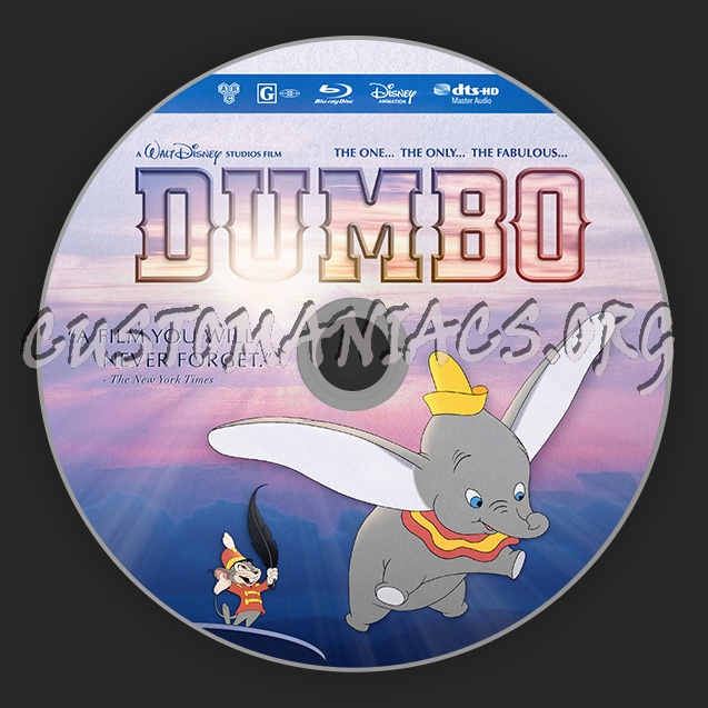 Dumbo blu-ray label