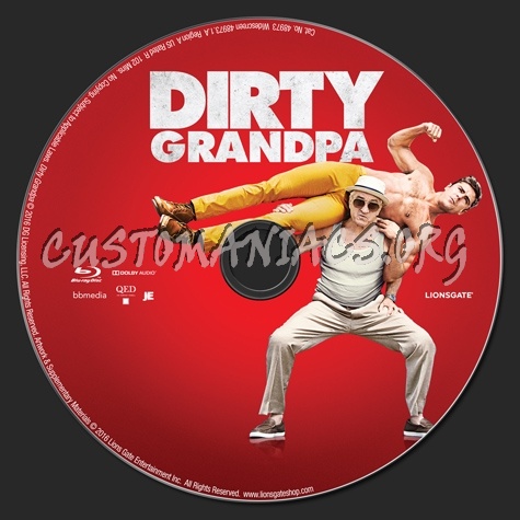 Dirty Grandpa blu-ray label